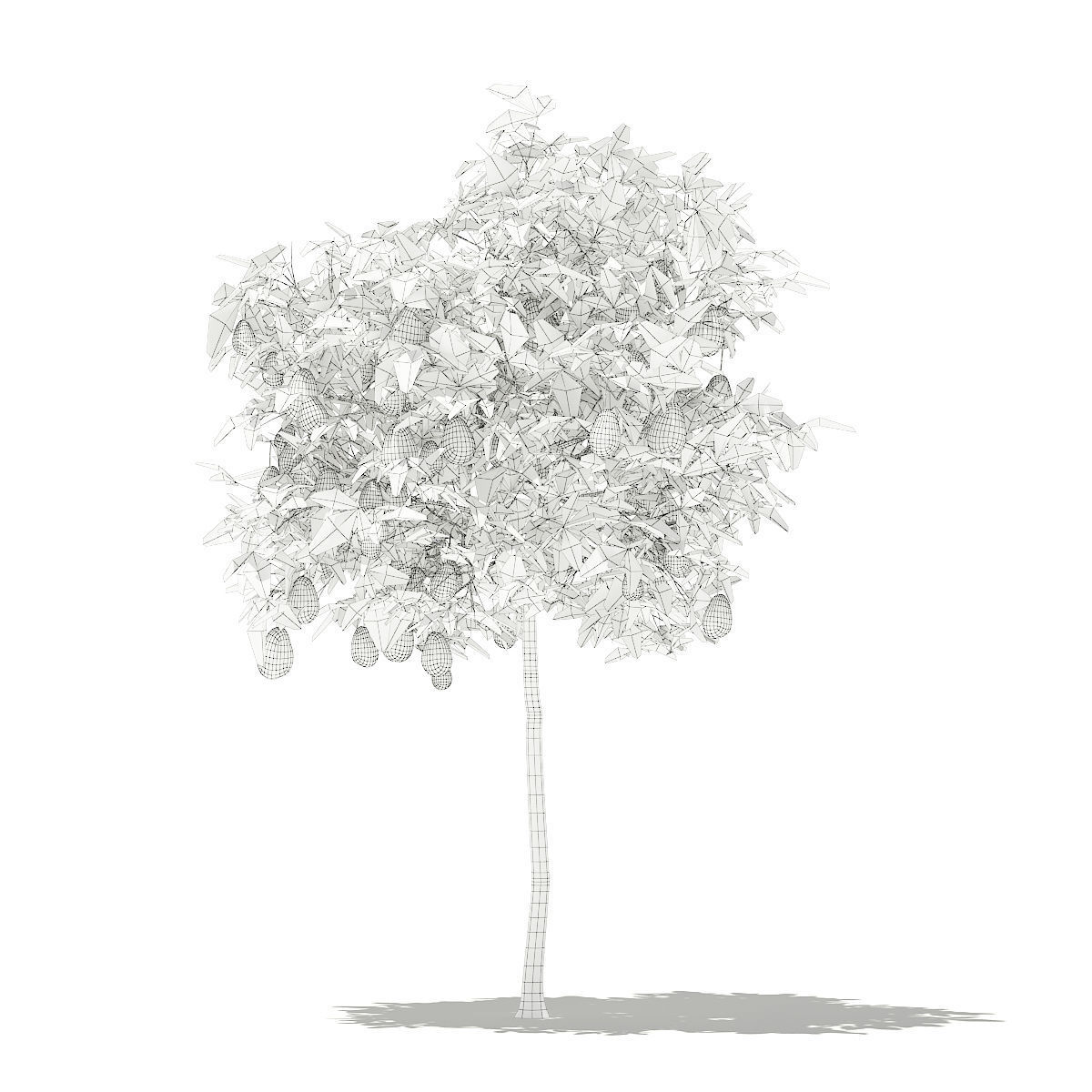 Avocado Tree with Fruits 3D model_7