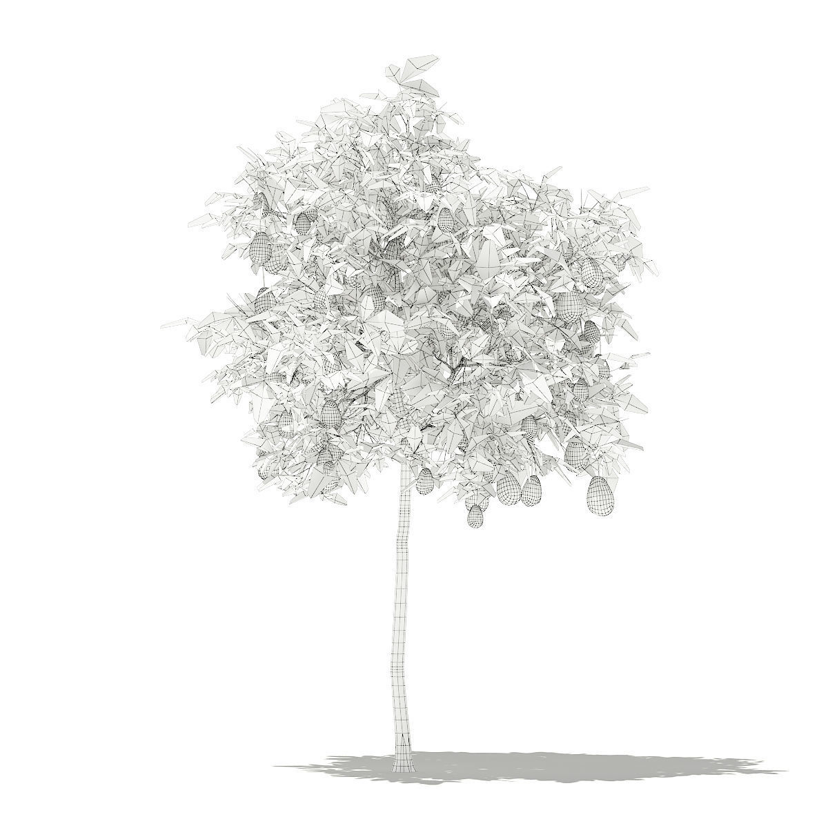 Avocado Tree with Fruits 3D model_3