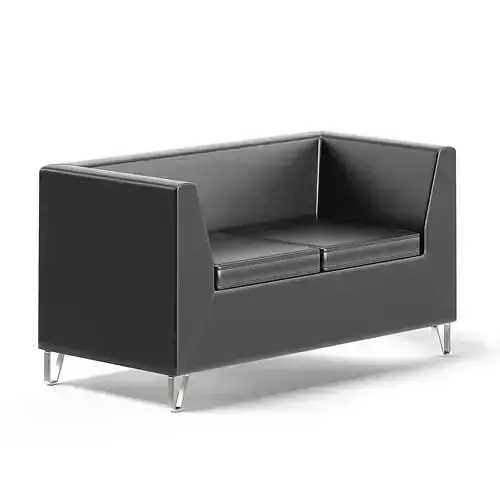 Black and Grey Reception Desk