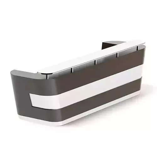 Wooden and Metal Reception Desk