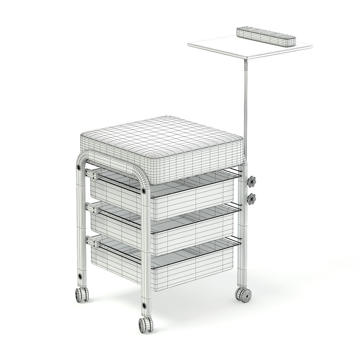 Manicure Table 3D model_5