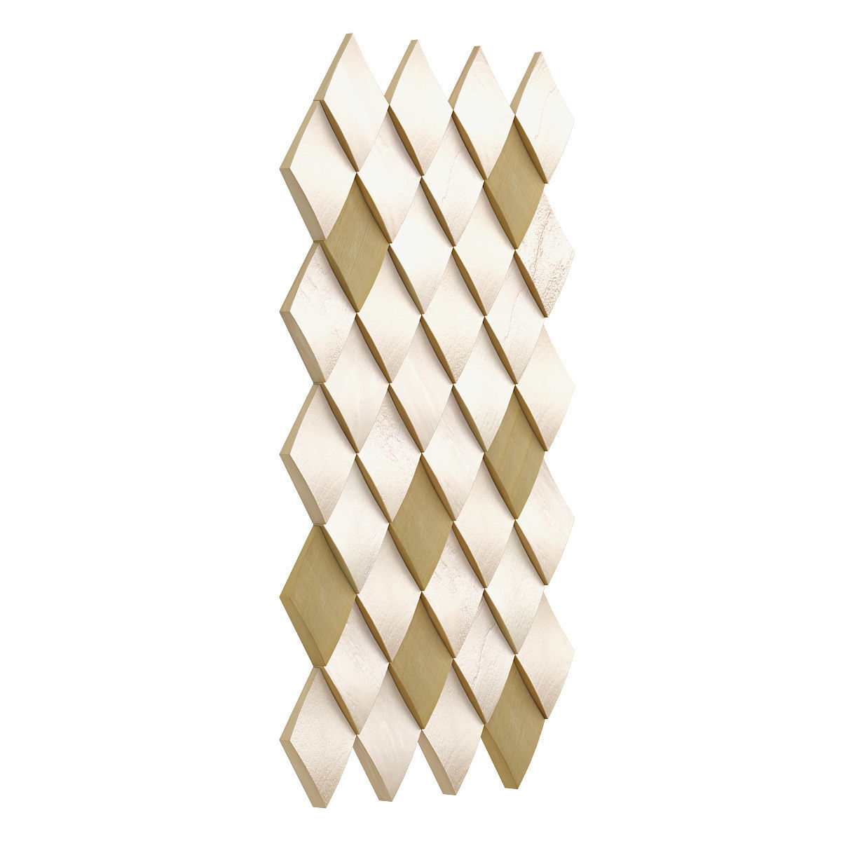 Wooden Wall Panel 3D model_2