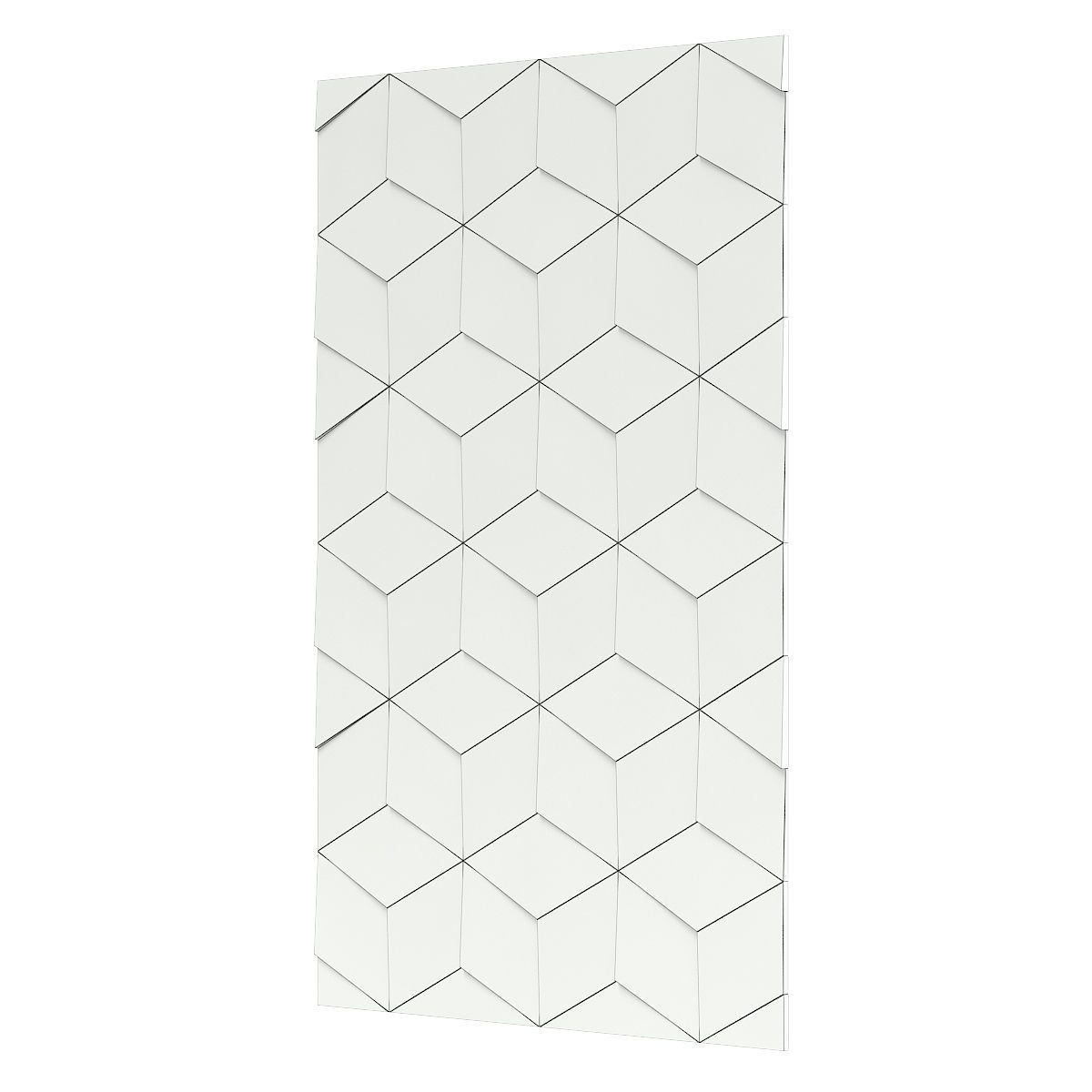 Wooden Decorative Wall Panel 3D model_5