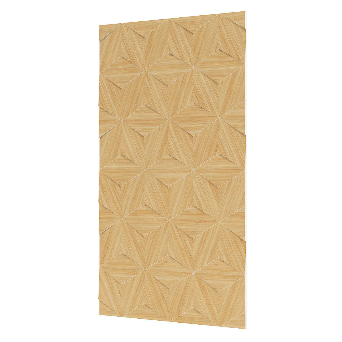 Wooden Decorative Wall Panel 3D model_4