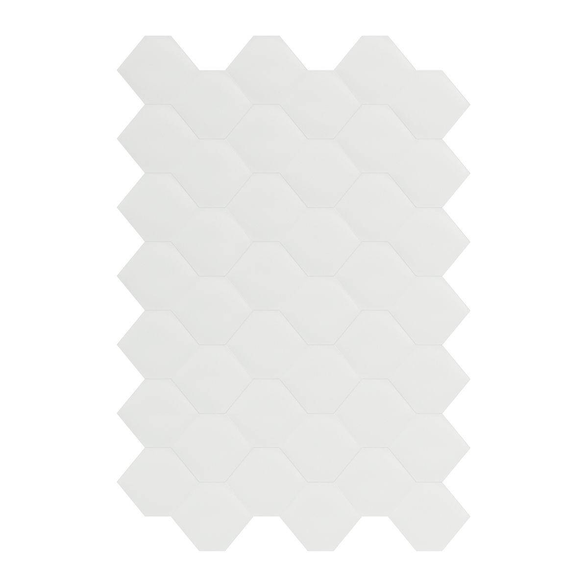 Hexagonal White Wall Panel 3D model_3