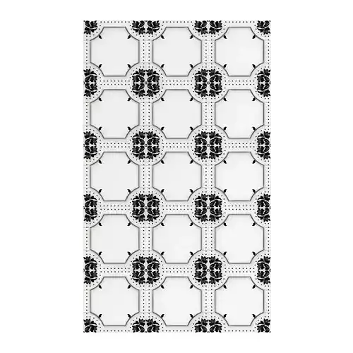 Classic White Wall Panel 3D model