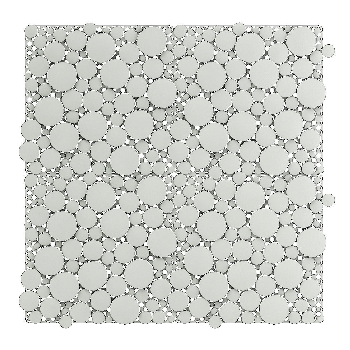 Shiny Metal Wall Panel 3D model_1