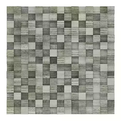 Green Wooden Blocks Wall Panel