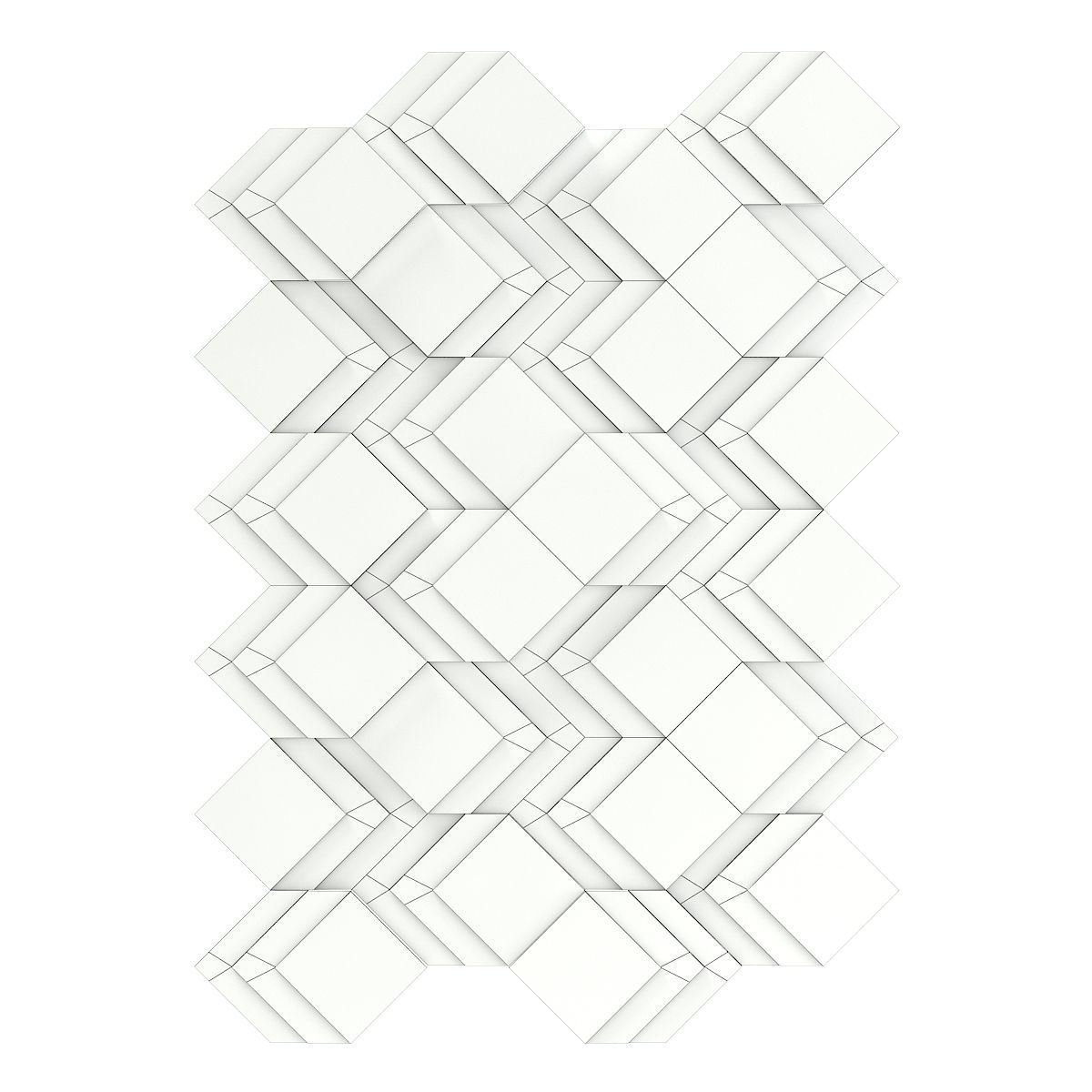 Decorative Wooden Wall Panel 3D model_1