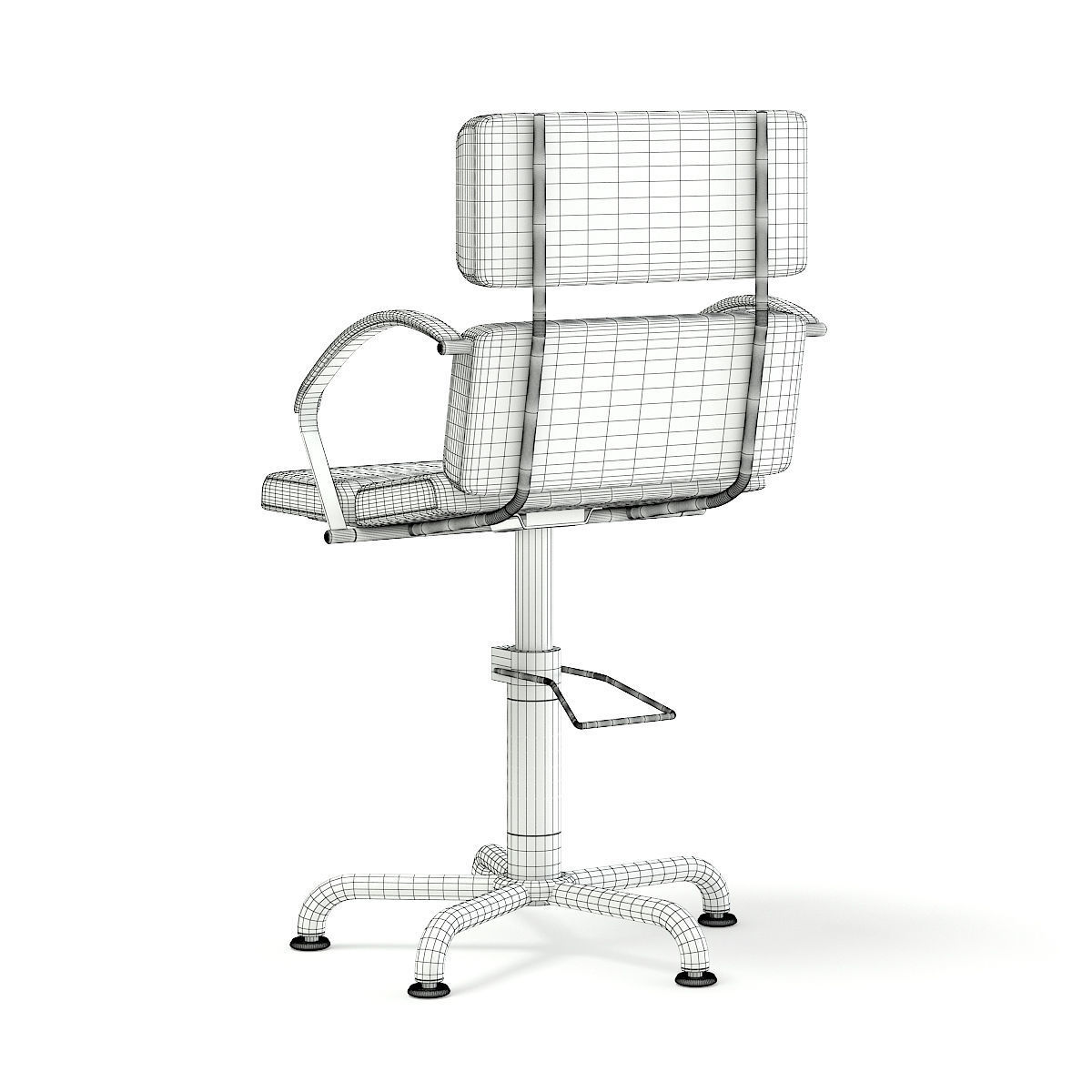 Salon Chair 3D model_5