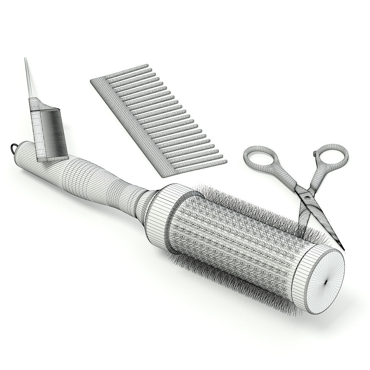 Hairdressing Tools 3D model_5