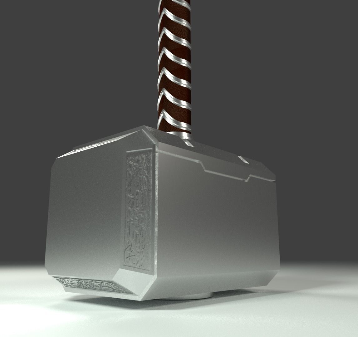 THOR Hammer 3D model_4