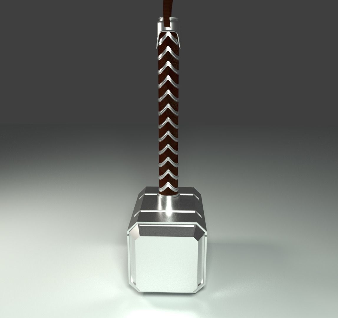 THOR Hammer 3D model_1