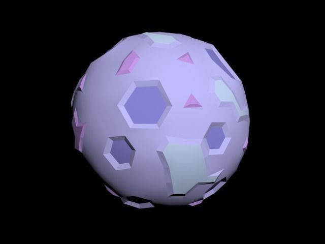 Low Poly Sun and Moon Pack Low-poly 3D model