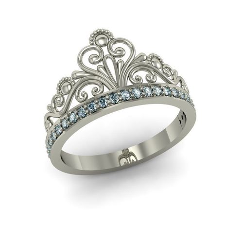 fashion ring crown  3D print model
