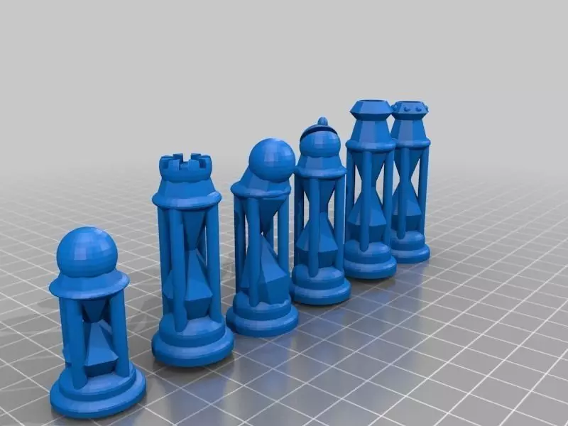 Diamond Hourglass Chess Free 3D print model
