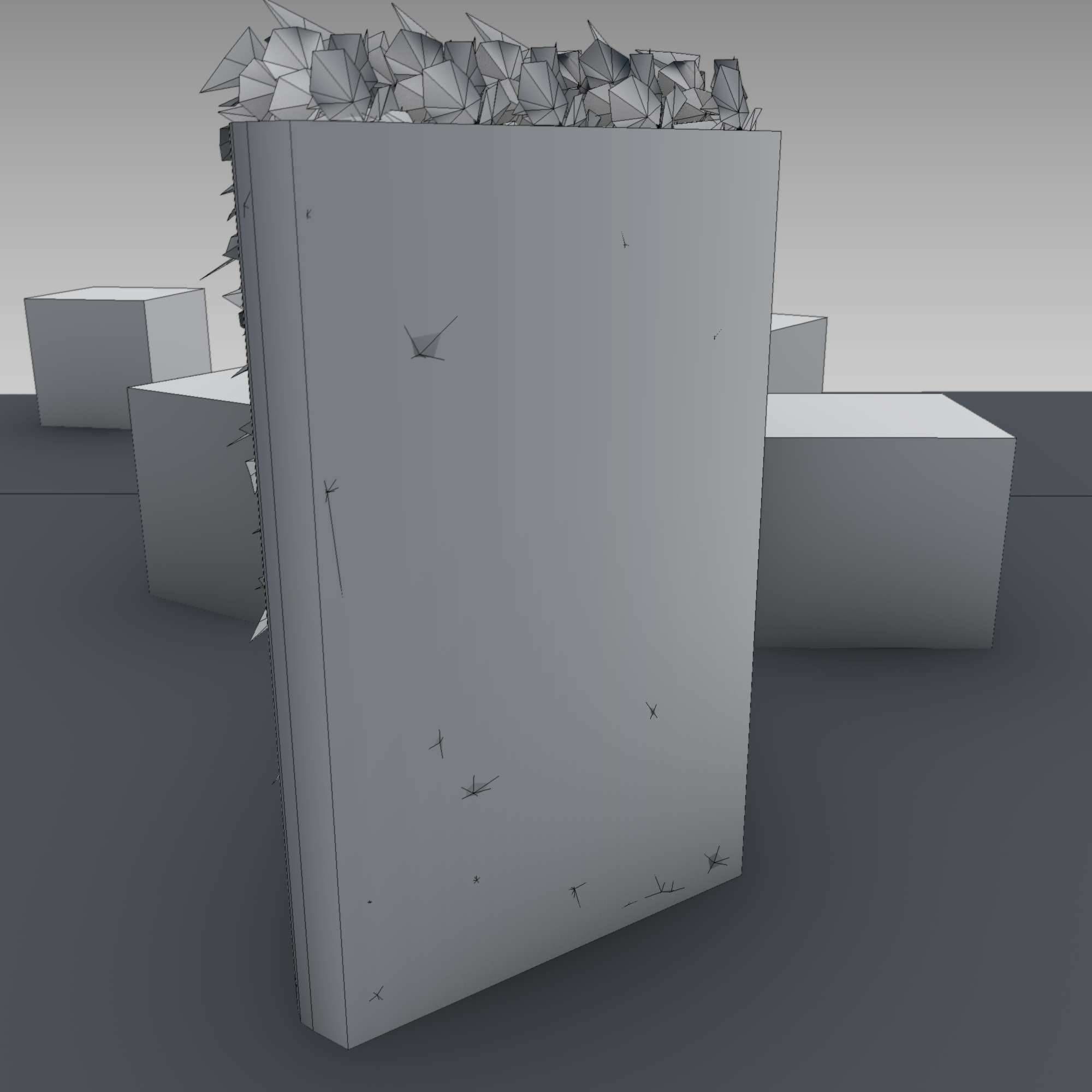 Vines and Gabion Version 5 Low-poly 3D model_20