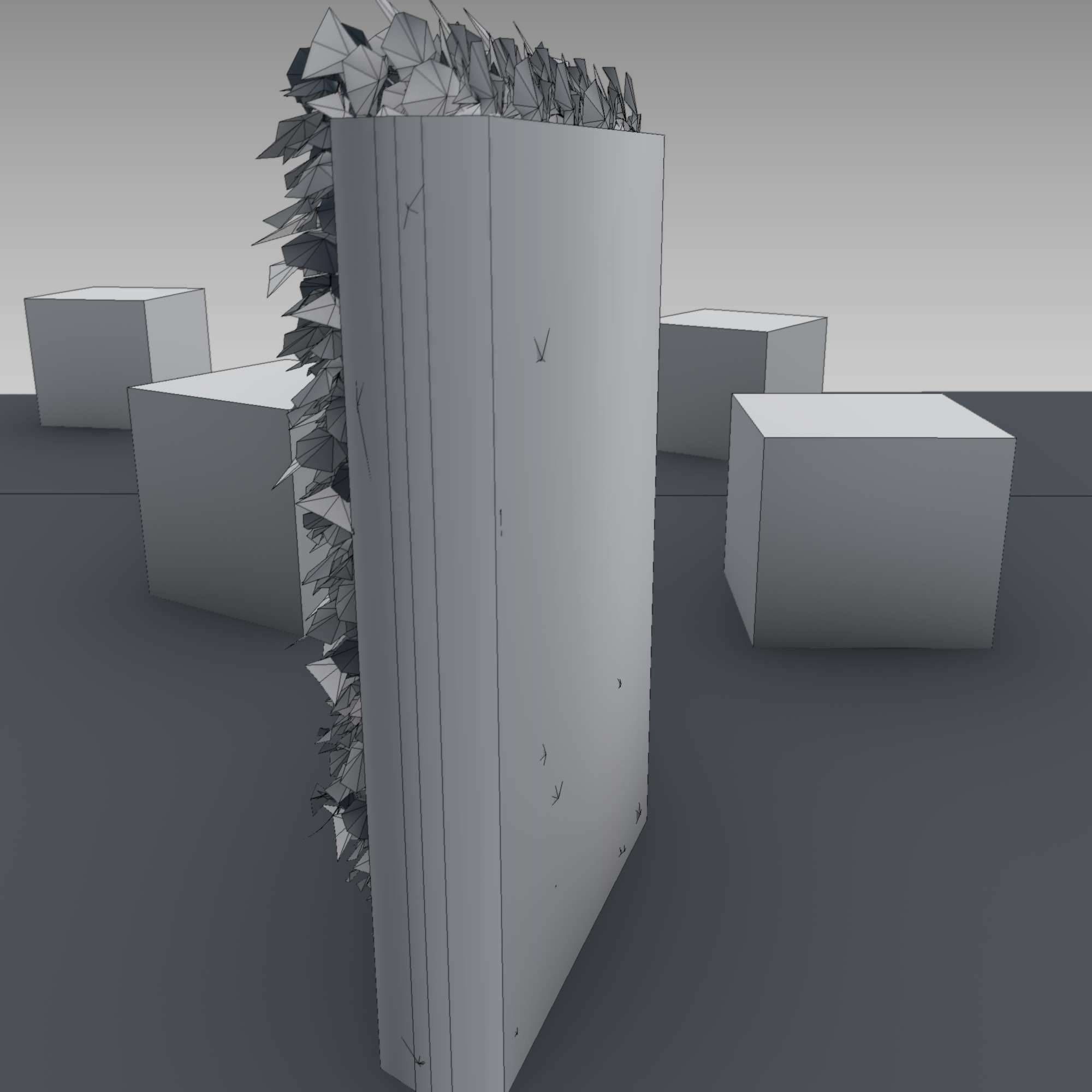 Vines and Gabion Version 5 Low-poly 3D model_23