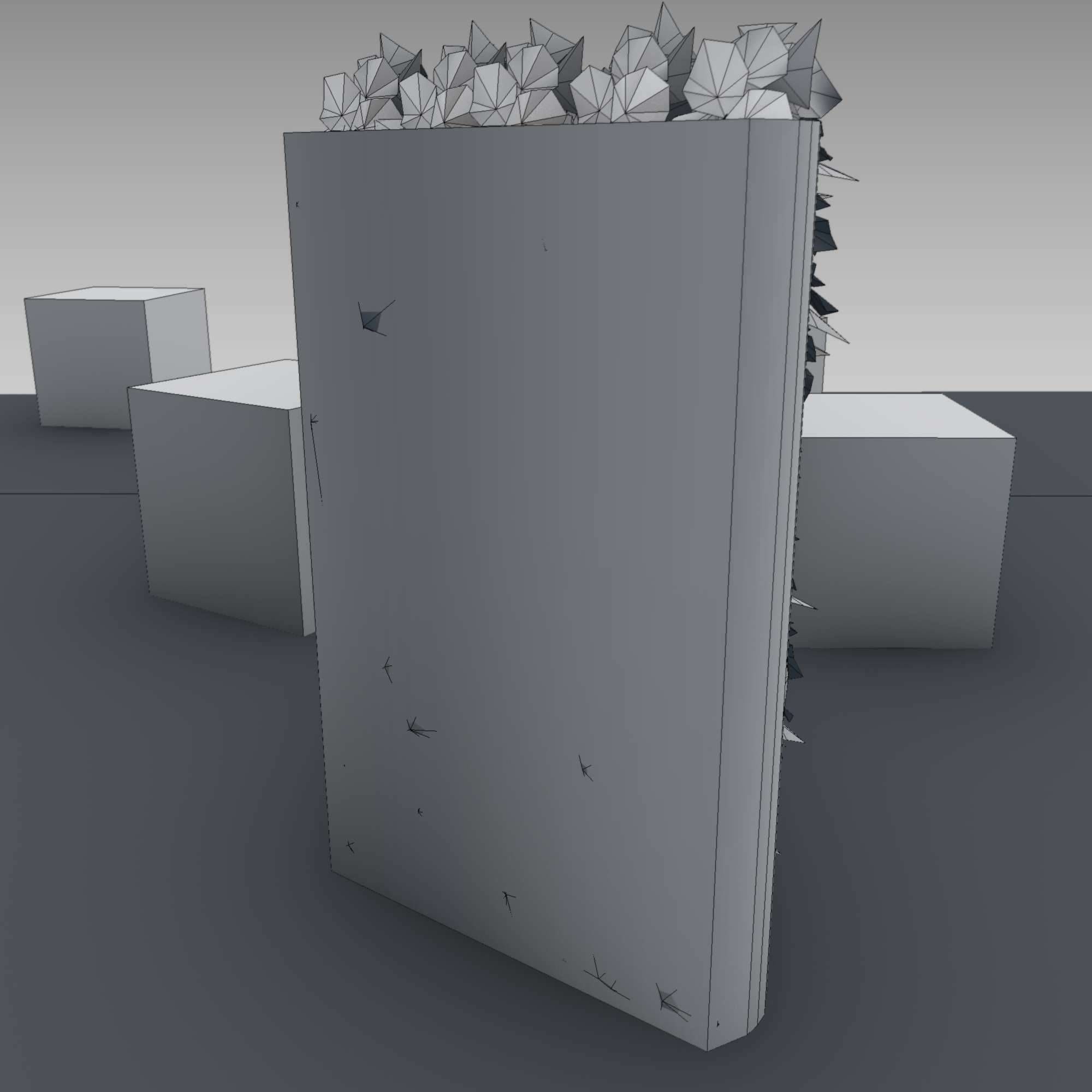 Vines and Gabion Version 5 Low-poly 3D model_16