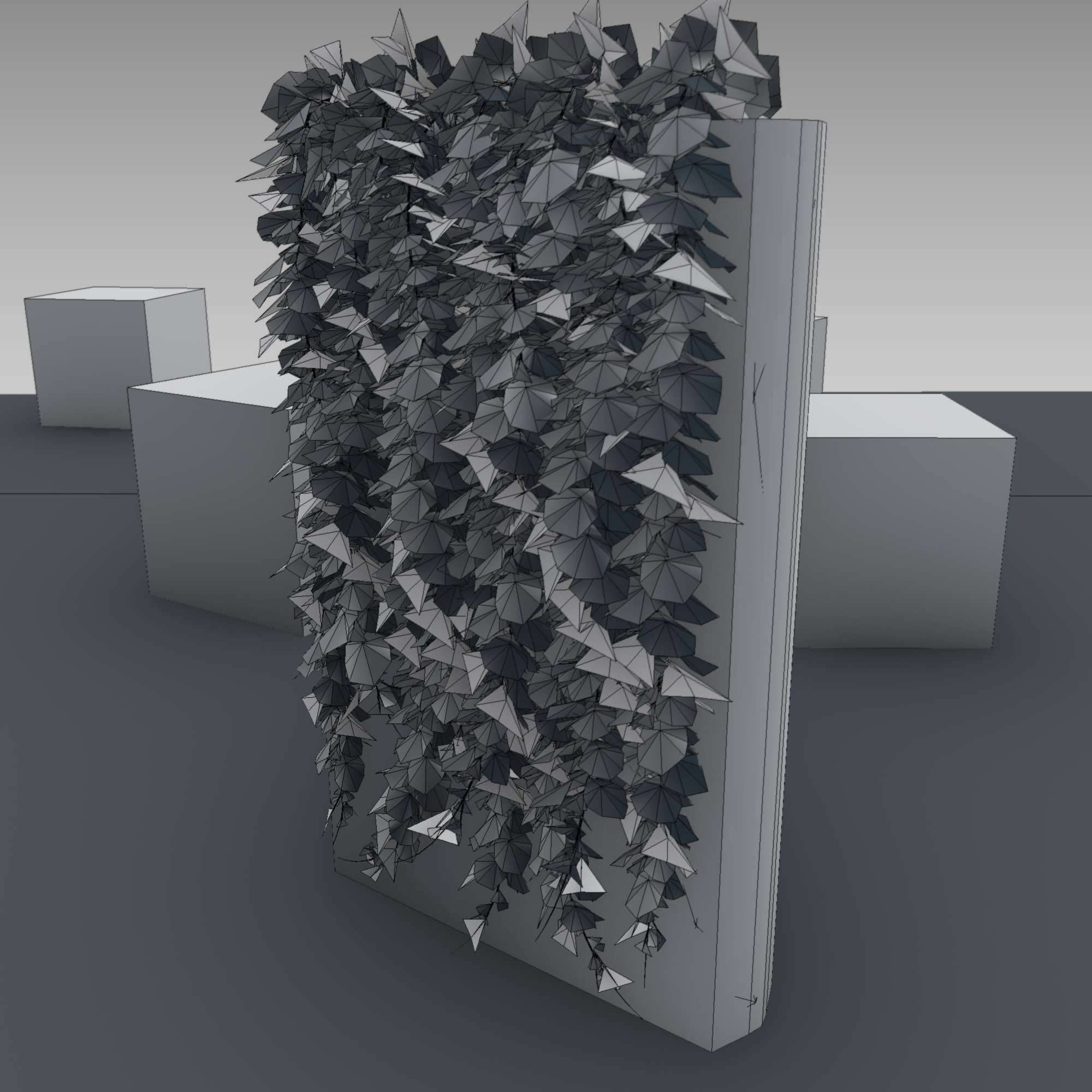 Vines and Gabion Version 5 Low-poly 3D model_30