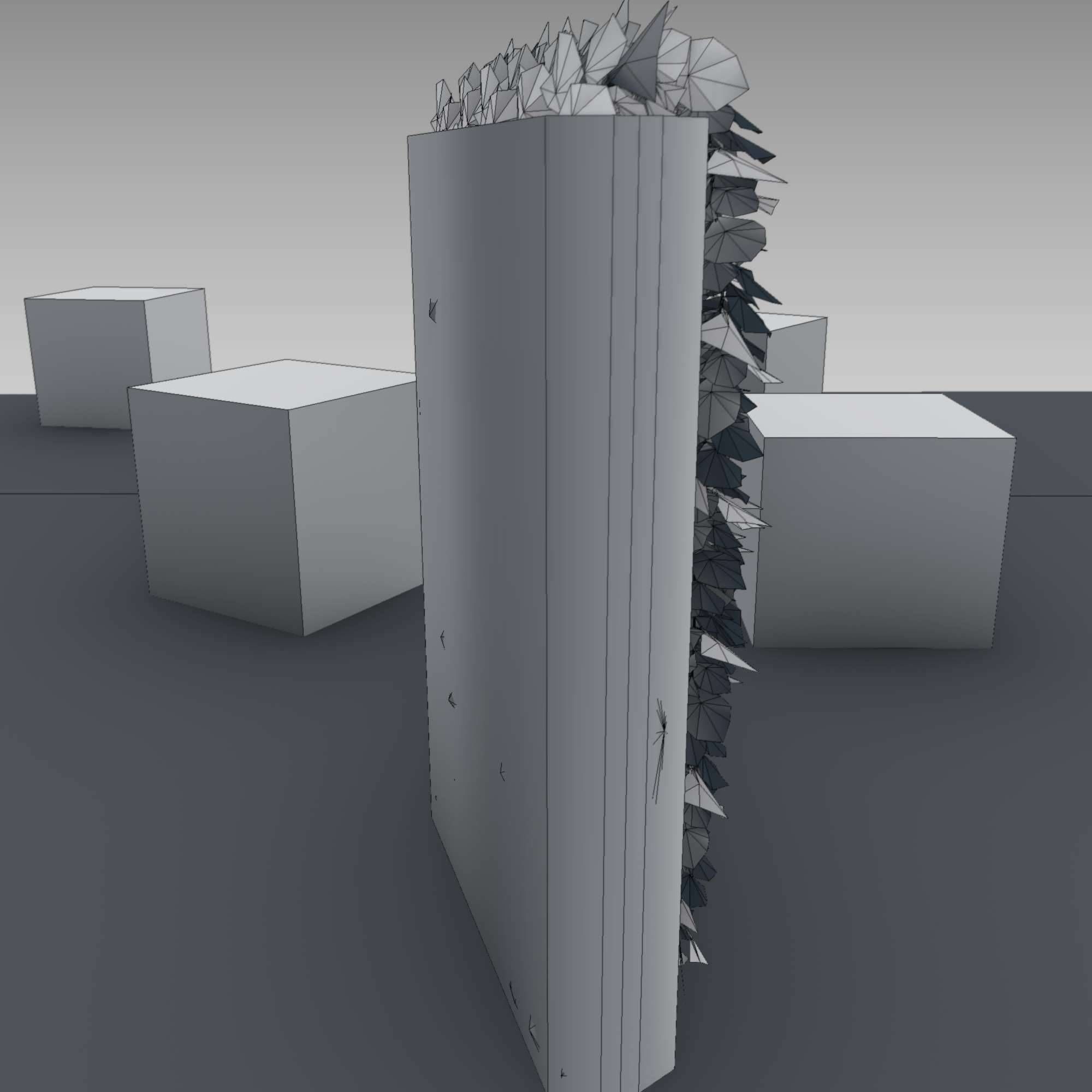 Vines and Gabion Version 5 Low-poly 3D model_10