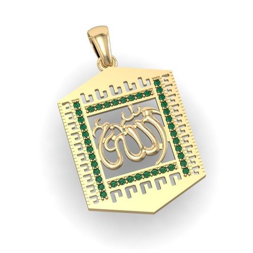  Islamic pendant with gems  3D print model
