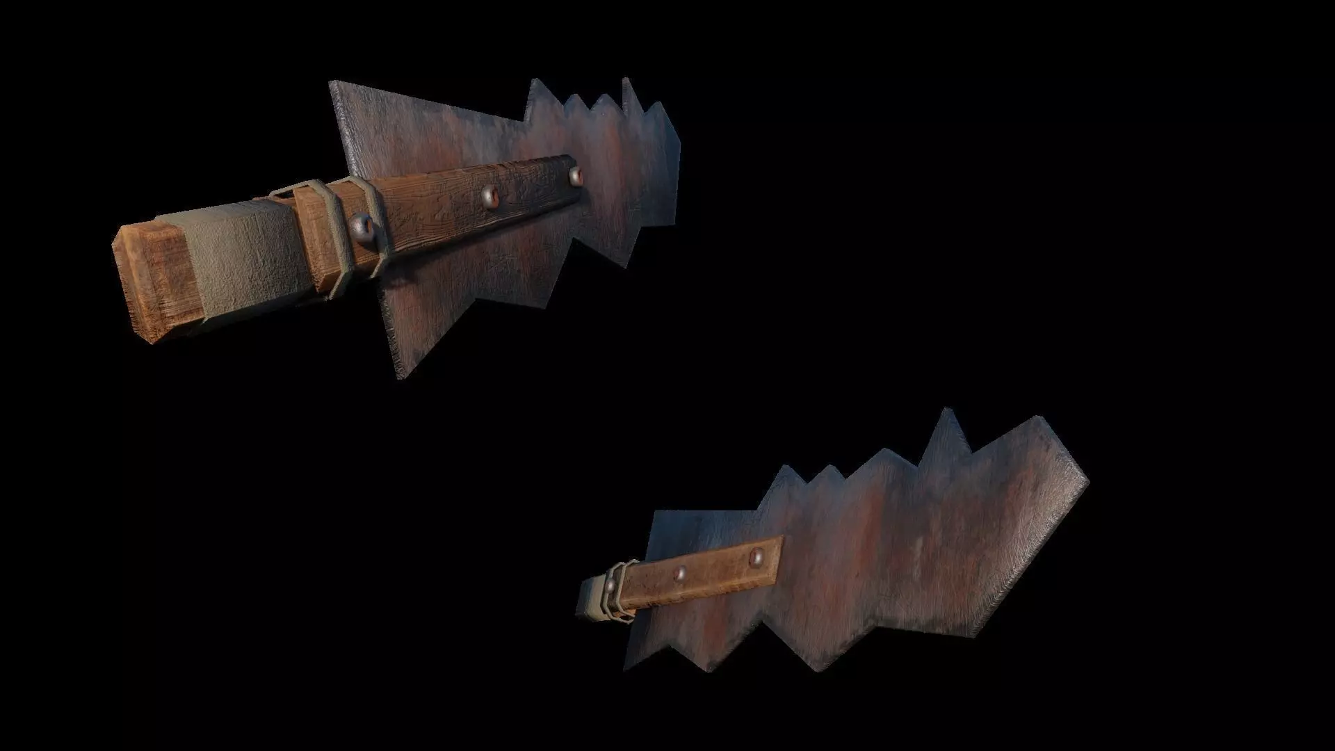 Rusted Blade Free low-poly 3D model