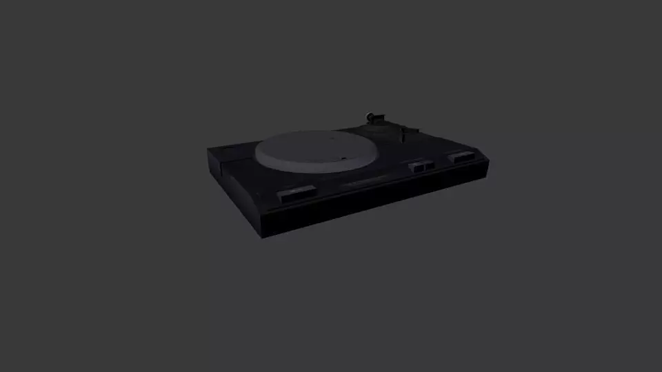 Turntable record player Free 3D model