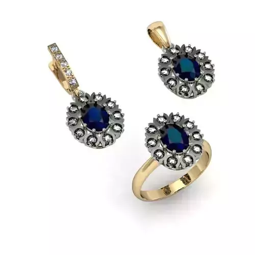  fashion set with gems  