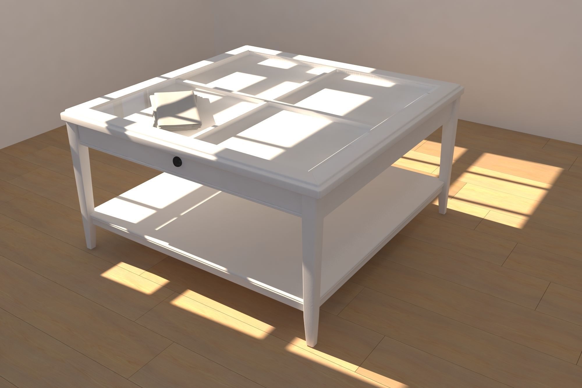 Liatorp table Low-poly 3D model_1