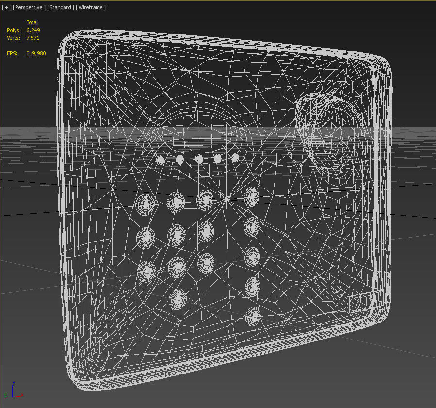 Biometric fingerprint scanner 3D model_17
