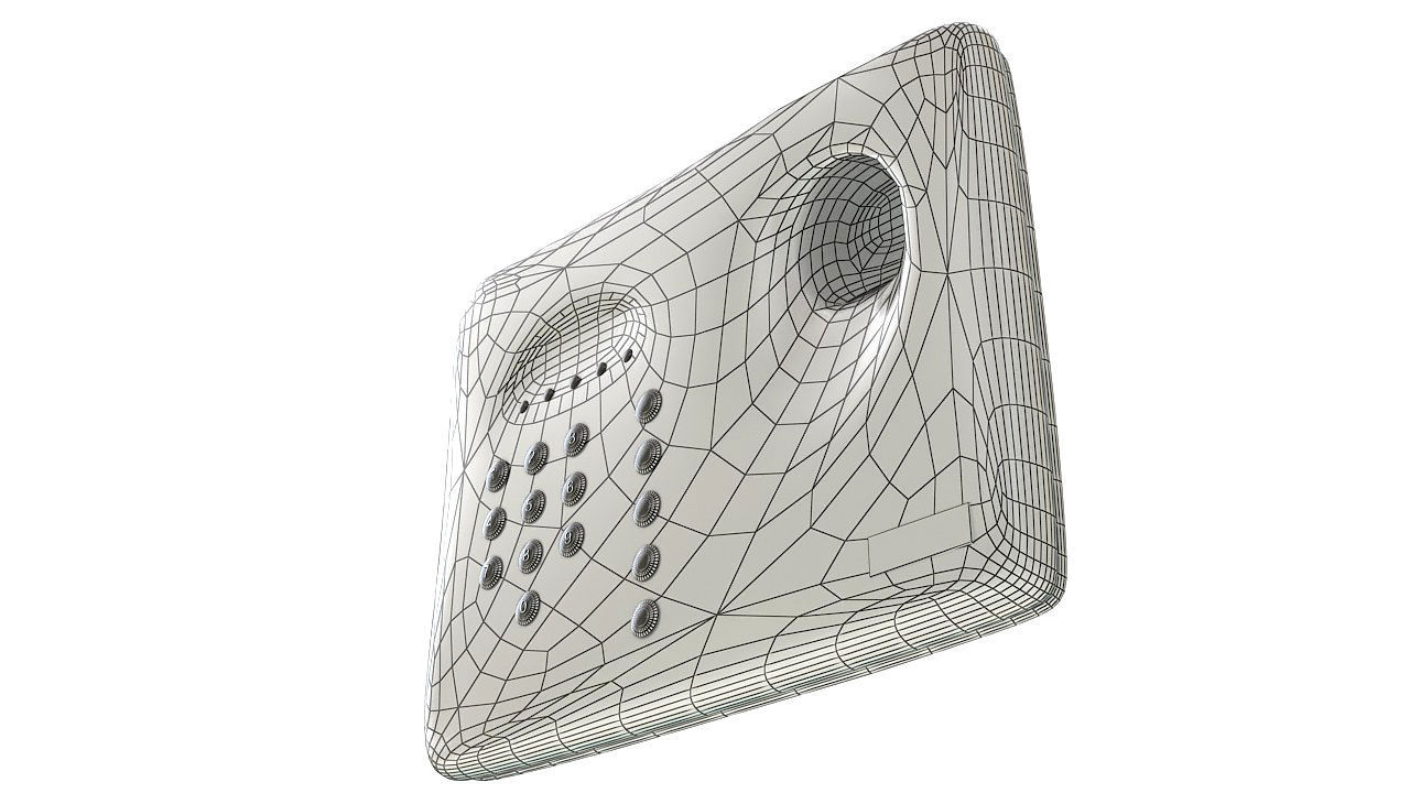 Biometric fingerprint scanner 3D model_8