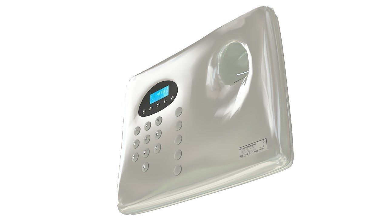 Biometric fingerprint scanner 3D model_7