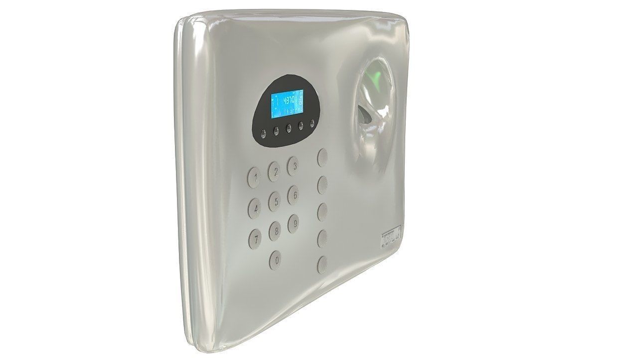 Biometric fingerprint scanner 3D model_5