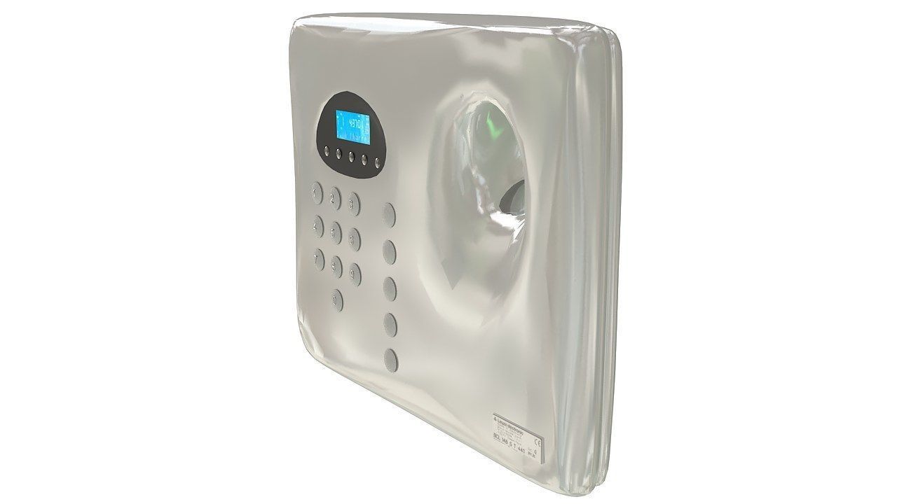 Biometric fingerprint scanner 3D model_4