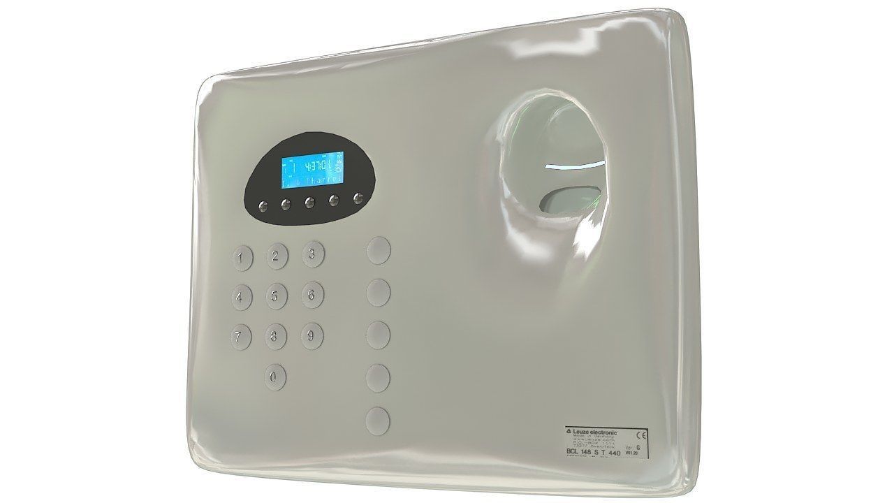 Biometric fingerprint scanner 3D model_3