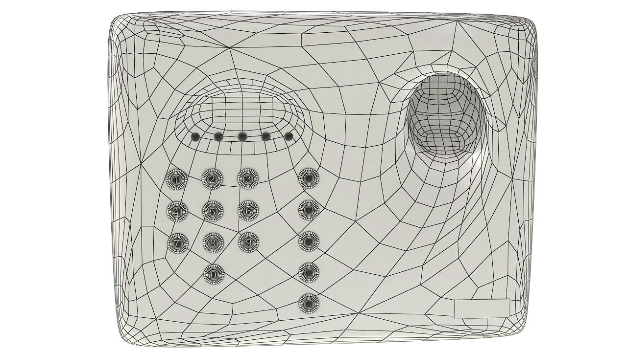 Biometric fingerprint scanner 3D model_9