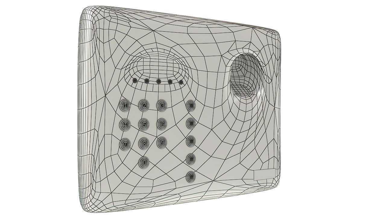 Biometric fingerprint scanner 3D model_11