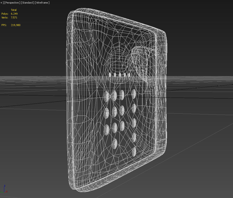 Biometric fingerprint scanner 3D model_18