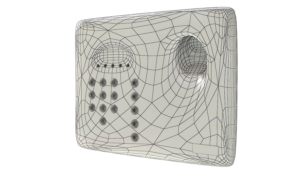 Biometric fingerprint scanner 3D model_10