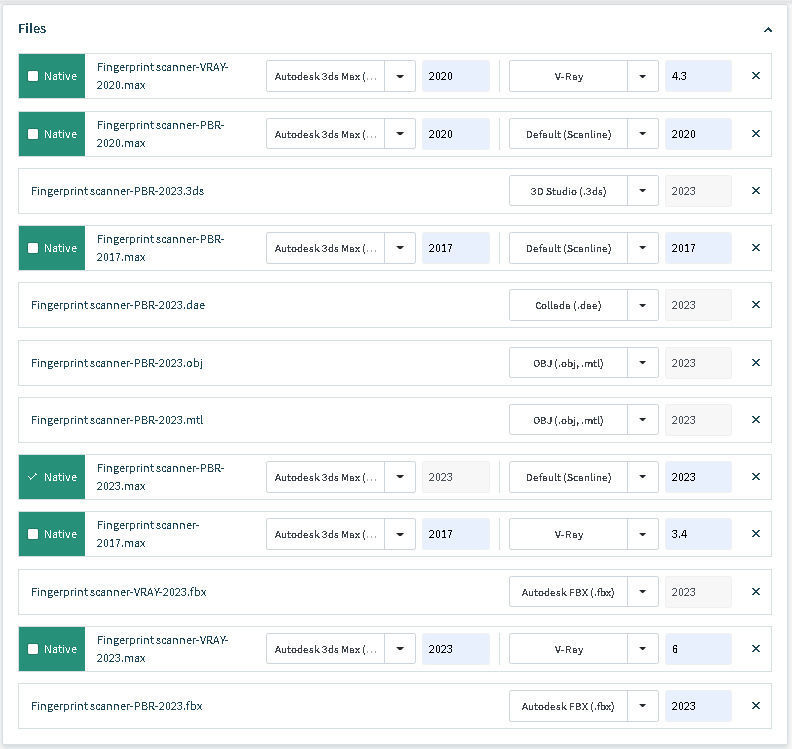 Biometric fingerprint scanner 3D model_21