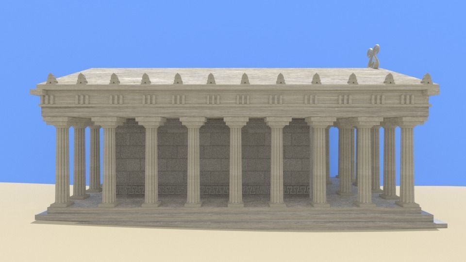 Greek Temple 3D model_2