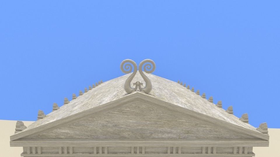 Greek Temple 3D model_6