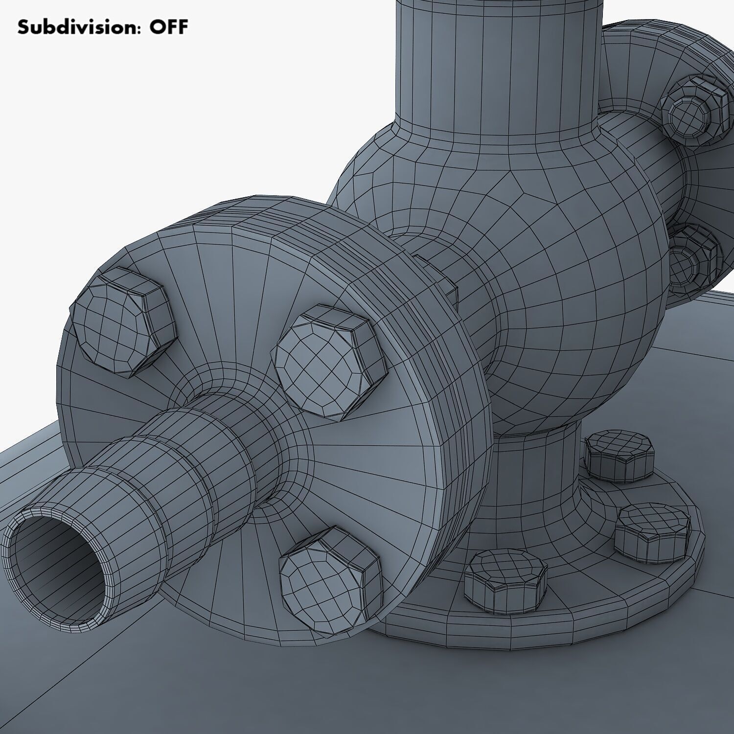 Classic Beam Steam Engine with Flywheel M1 3D model_61