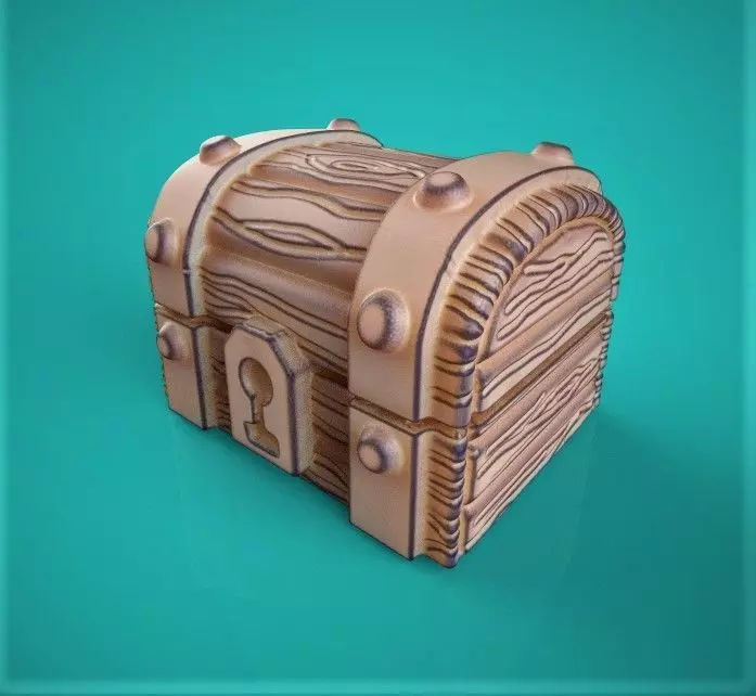 Treasure Chest  Free 3D print model_0
