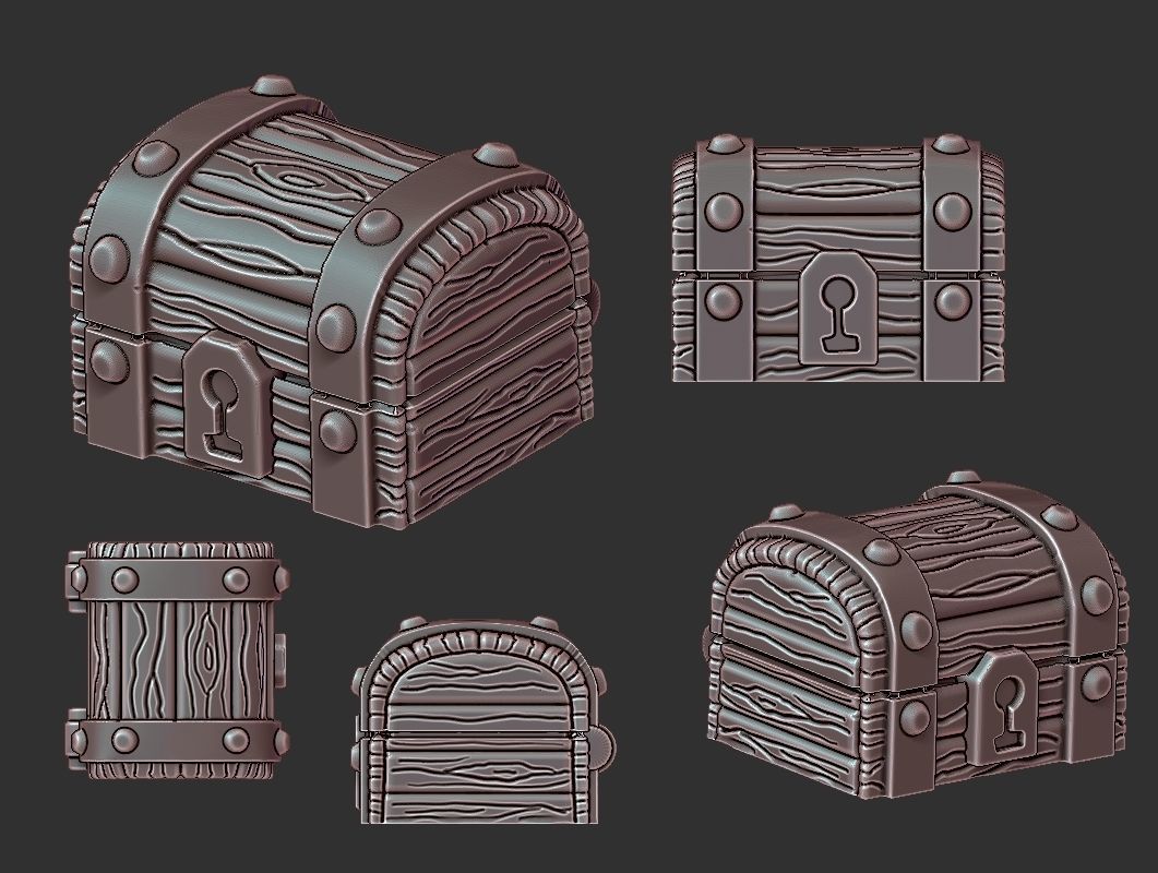 Treasure Chest  Free 3D print model_2