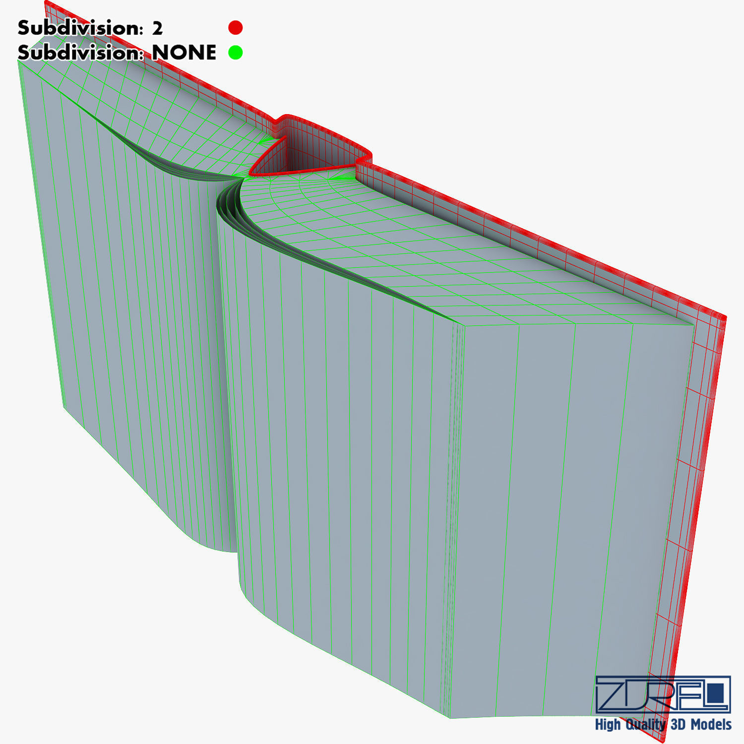 Open book v 1 3D model_16