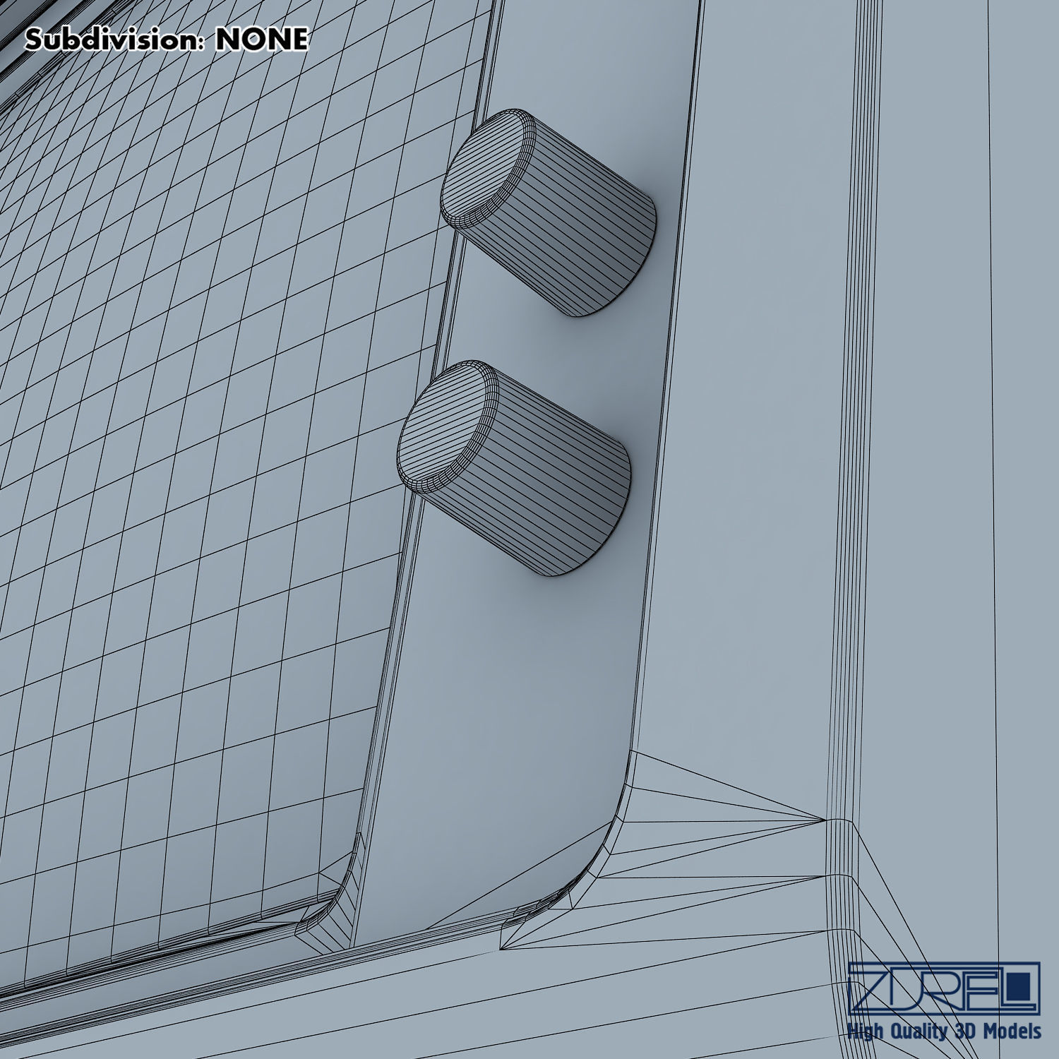 IBM 5150 Monitor 3D model_24