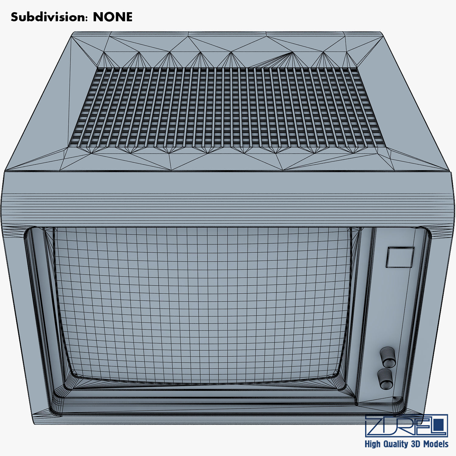IBM 5150 Monitor 3D model_22