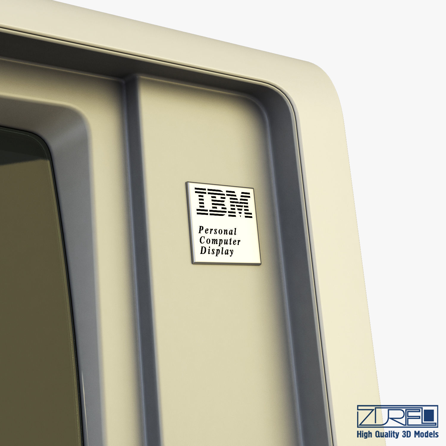 IBM 5150 Monitor 3D model_15